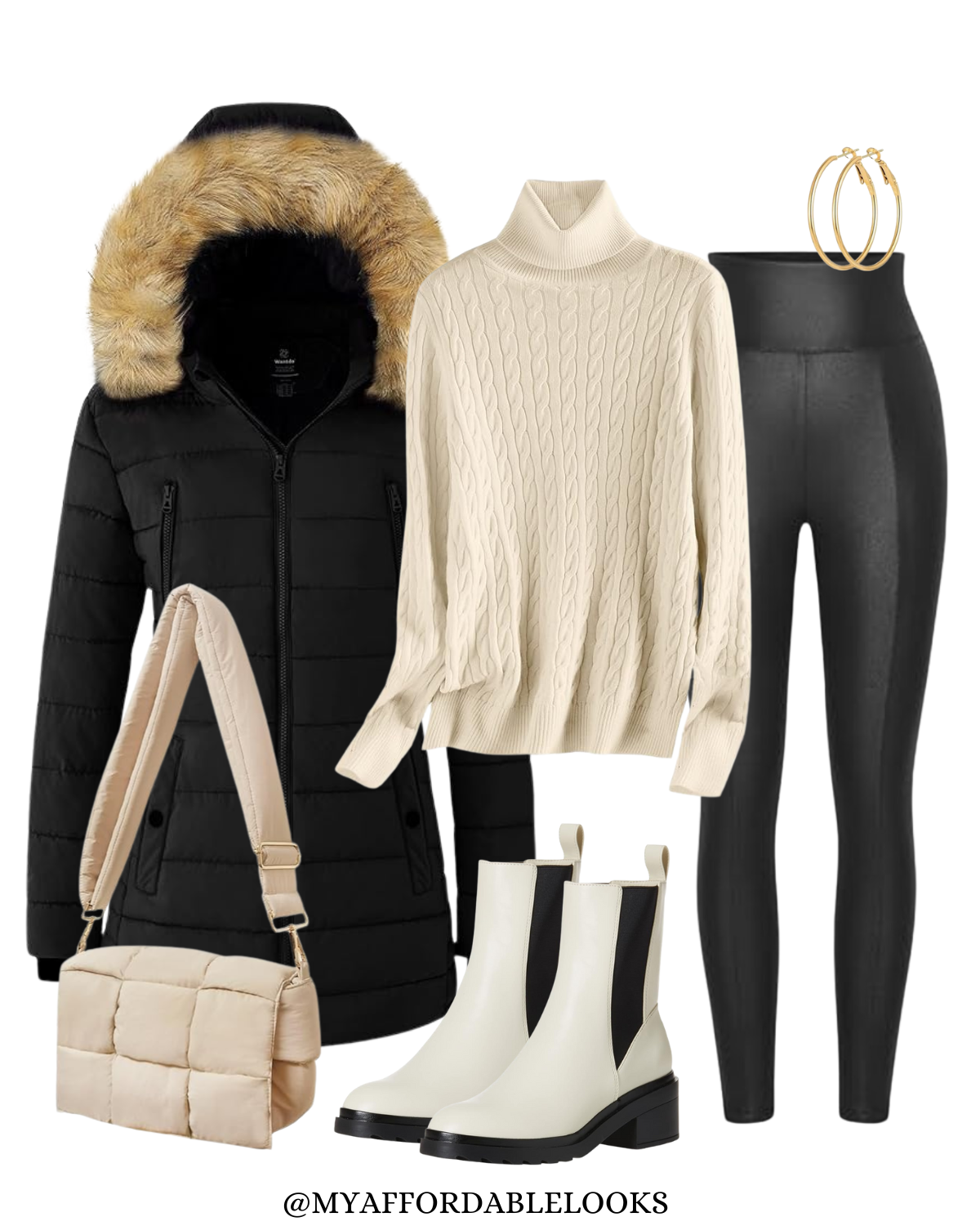 leather legging outfit idea