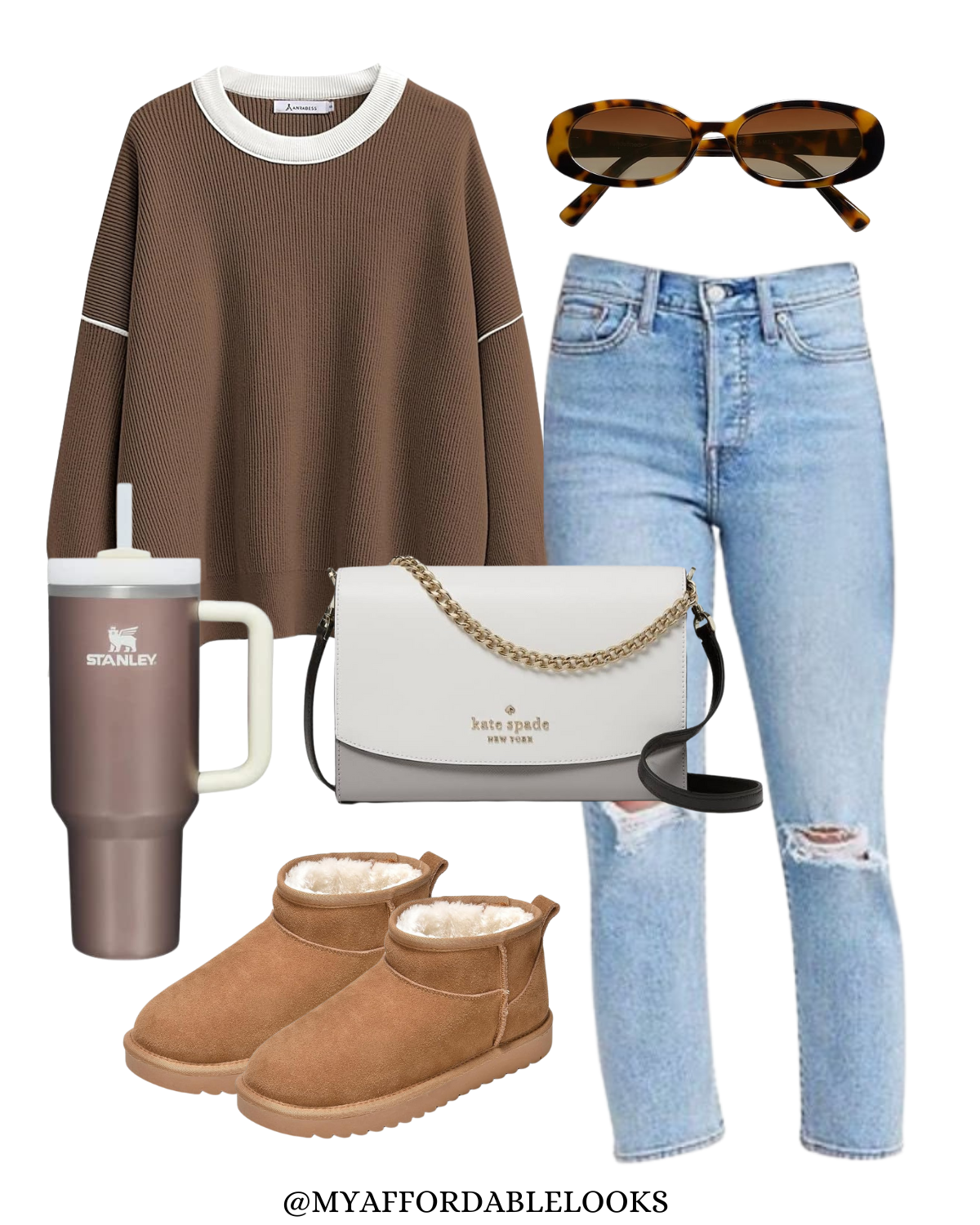 oversized sweater outfit idea