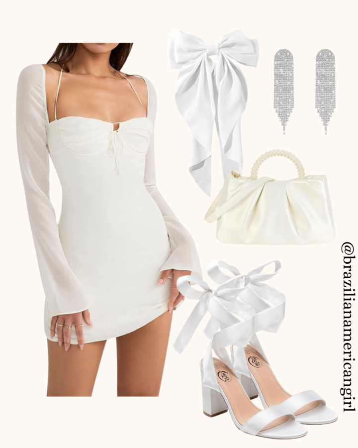 white outfits for your rehearsal dinner