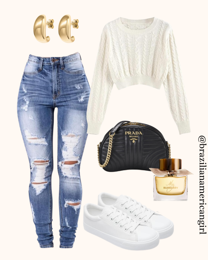 casual crop top outfit ideas