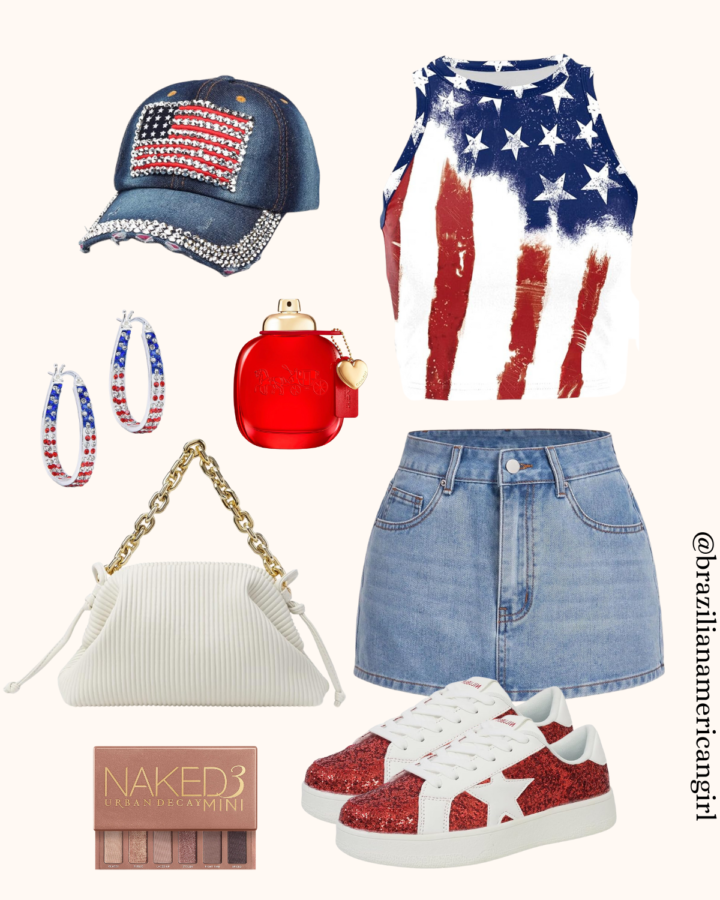 red white and blue outfit