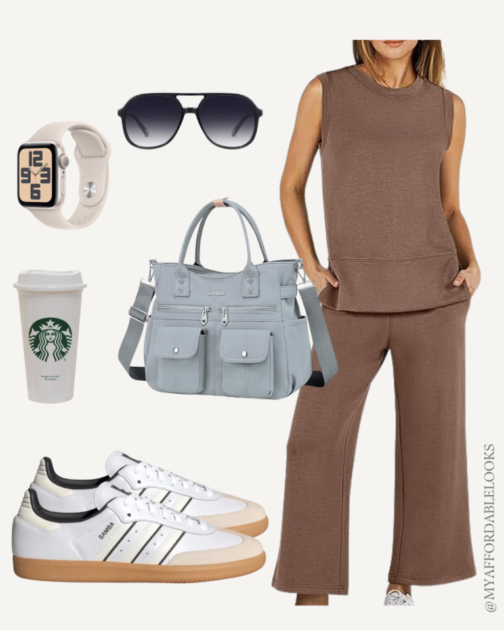 brown outfit idea